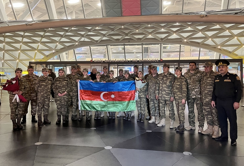Müdafiə Nazirliyinin hərbi tibb personalı Vətənə qayıdıb