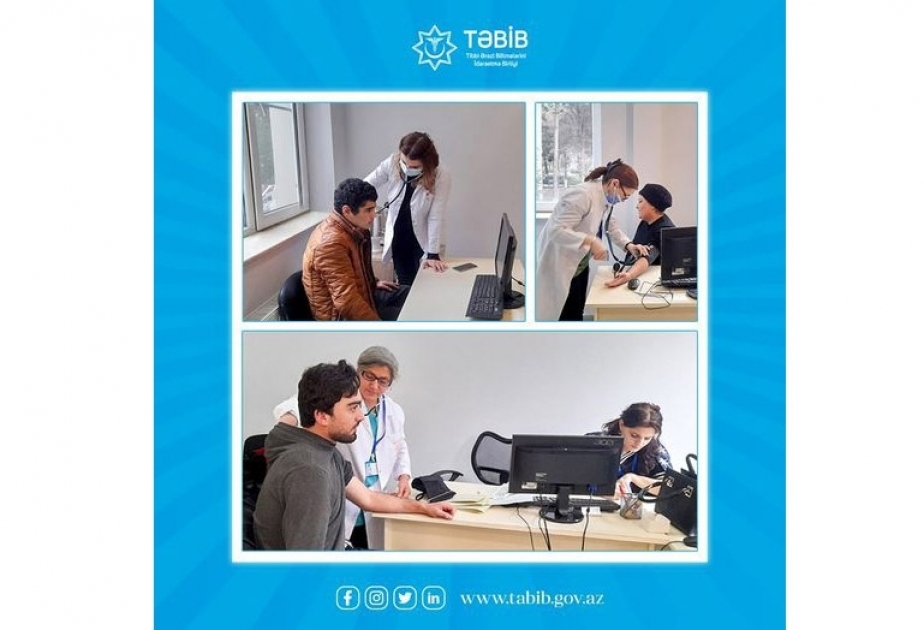TƏBİB провел медицинское обследование семей, переселенных в село Агалы на очередном этапе