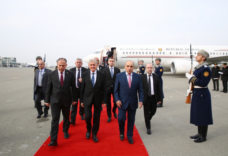 Le président irakien Abdel Latif Rachid est en visite en Azerbaïdjan