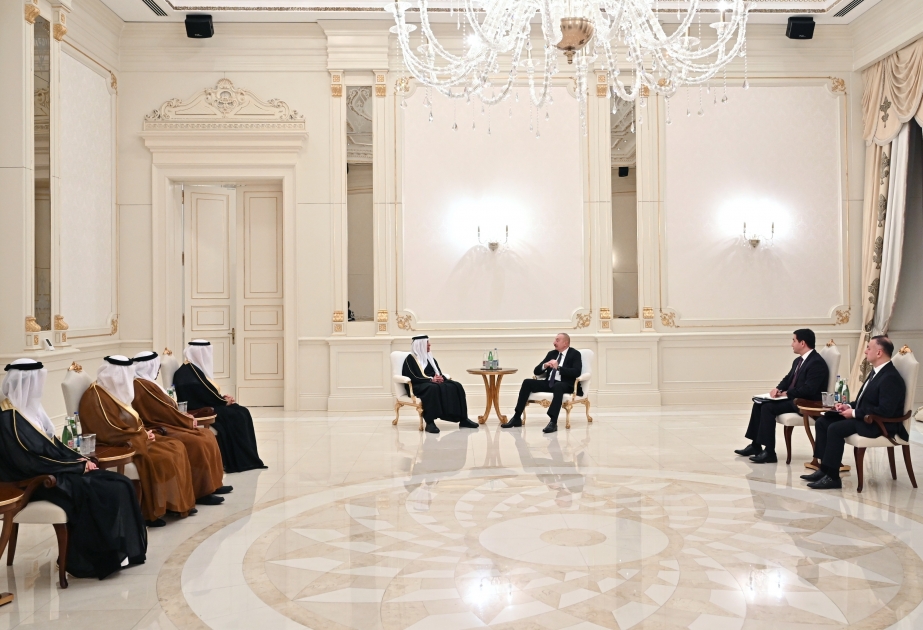 President Ilham Aliyev received member of Federal Supreme Council of United Arab Emirates VIDEO