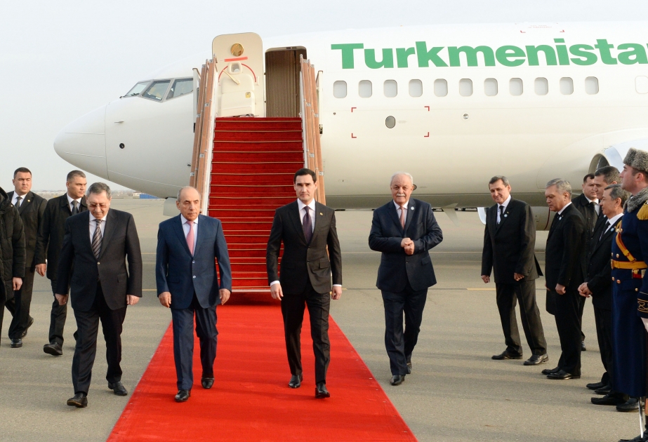 Türkmənistan Prezidenti Azərbaycana səfərə gəlib