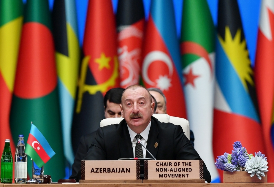 Präsident Ilham Aliyev: Es ist unser Ziel, für Gerechtigkeit zu sorgen und Völkerrecht zu schützen