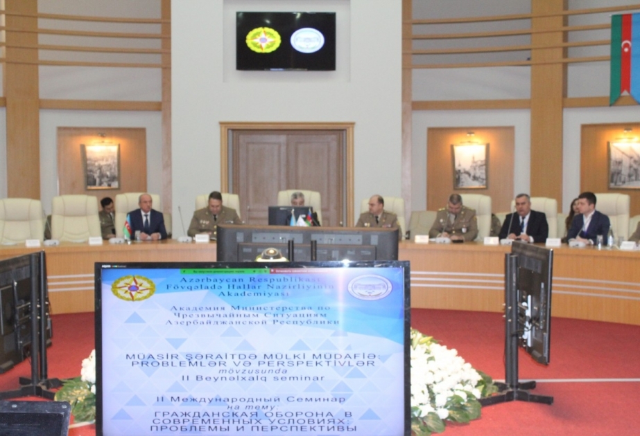 FHN-in Akademiyasında Ümumdünya Mülki Müdafiə Gününə həsr olunmuş beynəlxalq seminar