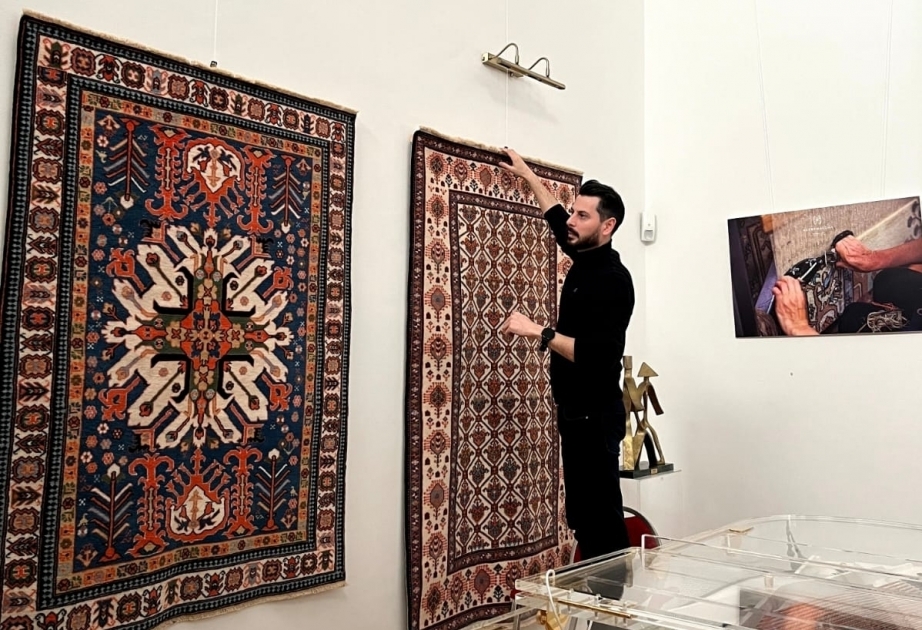 Выставка азербайджанских ковров в Азербайджанском культурном центре в Вене