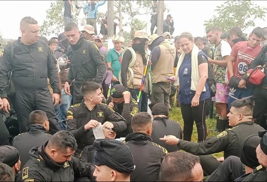 Two dead, dozens of police held hostage in Colombia in protest against oil company