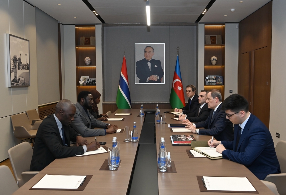 Titular de Exteriores de Azerbaiyán sostuvo una reunión con su homólogo de Gambia