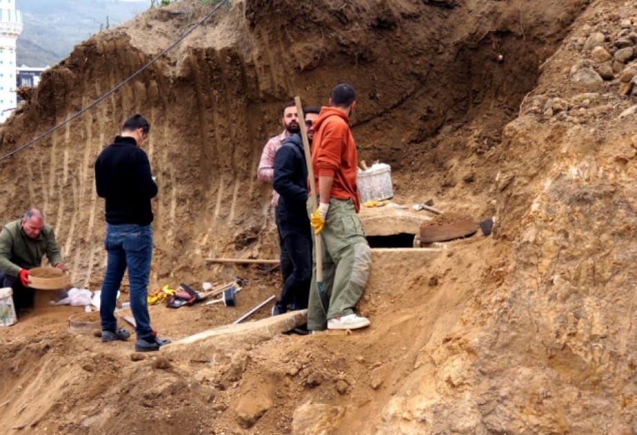 Bursa vilayətində tikinti sahəsində sarkofaq aşkarlanıb