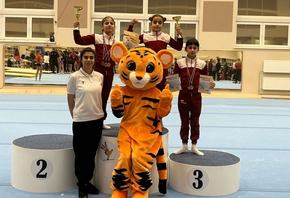 Yeniyetmə gimnastlarımız Latviyadan yeddi medalla qayıdırlar