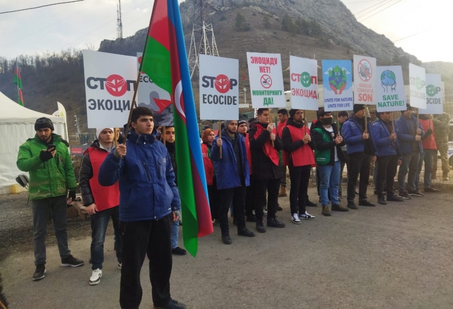Peaceful protest of Azerbaijani eco-activists on Lachin–Khankendi road enters 84th day