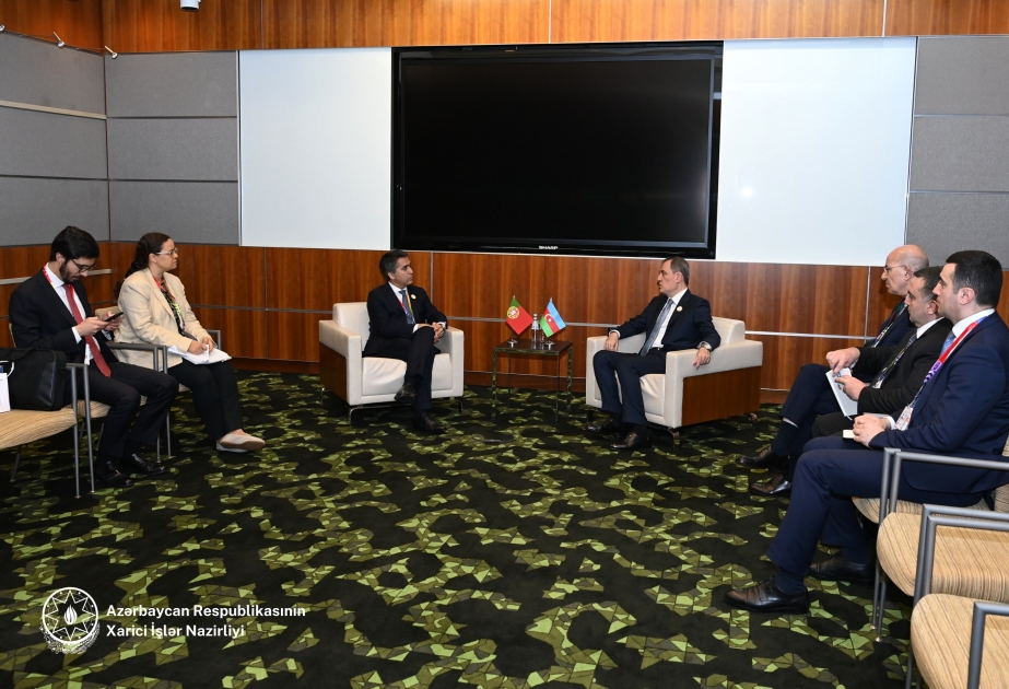 Ceyhun Bayramov Portuqaliyanın dövlət katibi ilə görüşüb