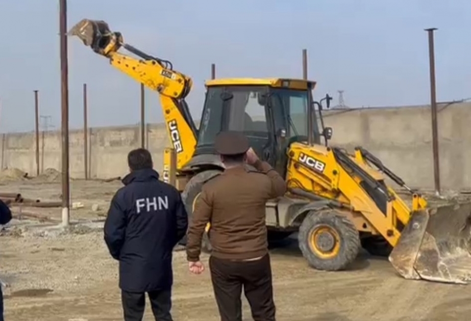 FHN Abşeronda qanunsuz tikinti işlərinin qarşısını alıb VİDEO