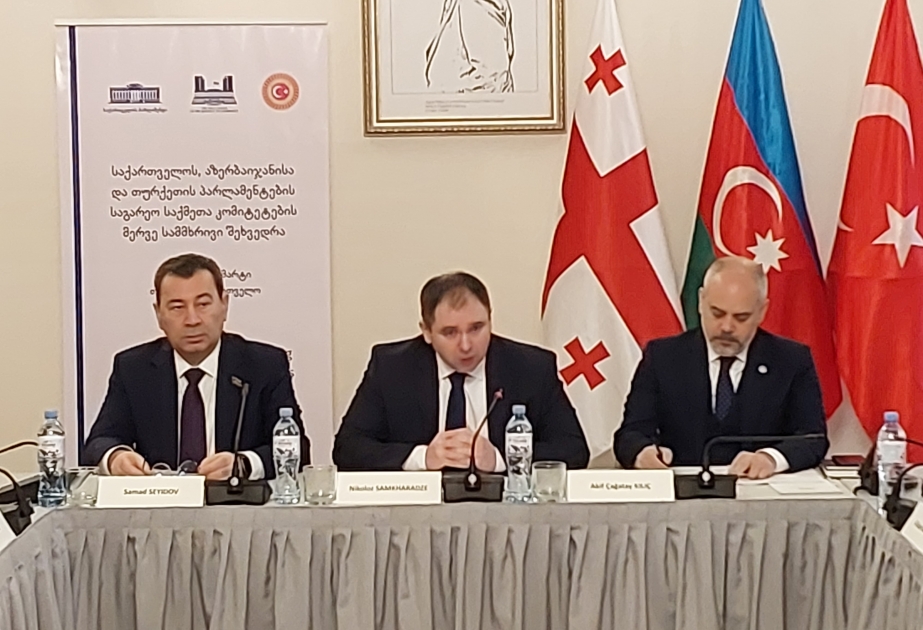 Tbilisidə Azərbaycan, Gürcüstan və Türkiyə parlamentlərinin Xarici əlaqələr komitələrinin 8-ci görüşü olub