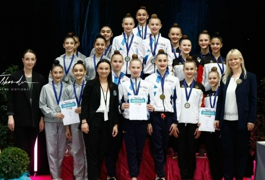 Юные азербайджанские гимнастки завоевали три серебряные медали в Германии