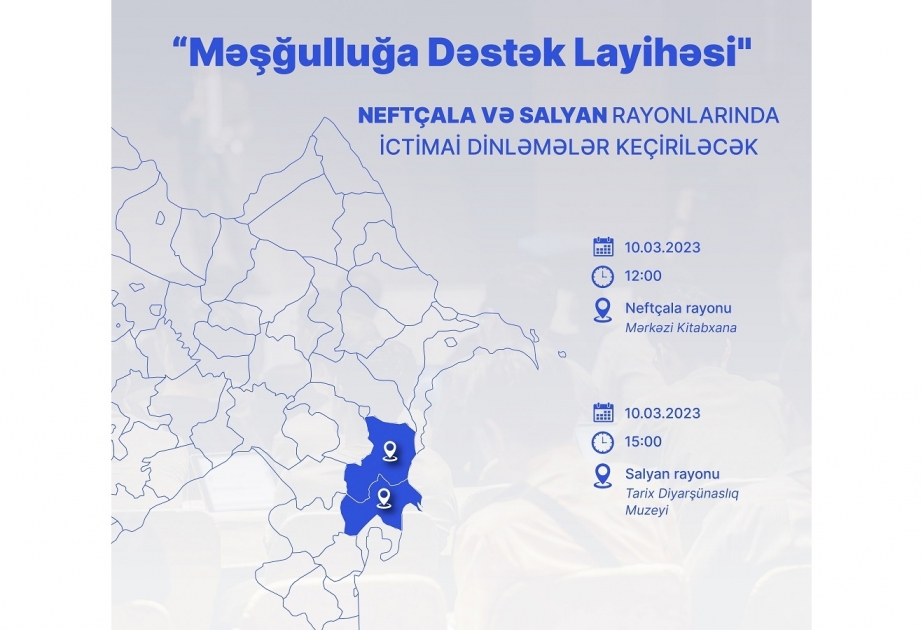 Neftçala və Salyanda ictimai dinləmələr keçiriləcək