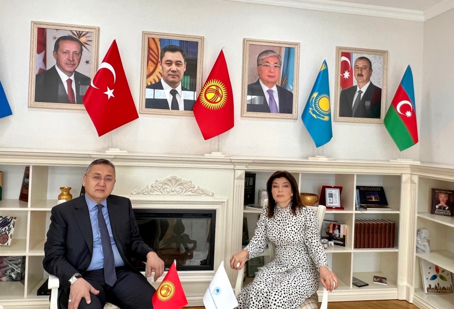 Presidenta de la Fundación Internacional para la Cultura y el Patrimonio Túrquicos se reúne con el representante especial del presidente de la República Kirguisa