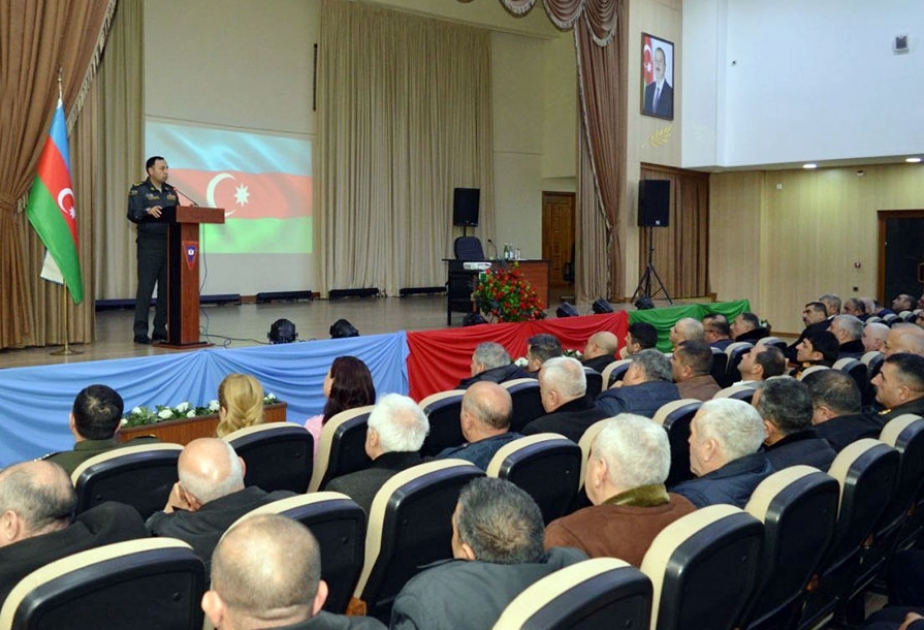 Hərbi liseydə orta ümumtəhsil məktəblərinin hərbi rəhbərləri ilə toplantı keçirilib VİDEO