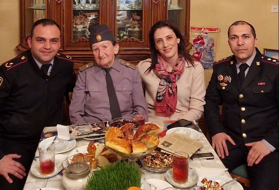 Beynəlxalq Qadınlar Günü münasibətilə polis veteranı Almaz Səttarova ilə görüş olub