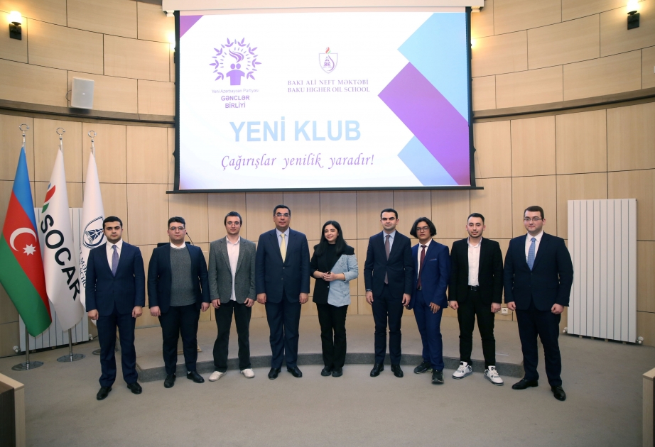 Bakı Ali Neft Məktəbində “YENİ Klub” təsis olunub