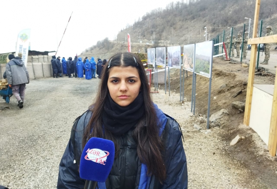 Laçın-Xankəndi yolu: Aksiyanın xanım iştirakçıları ilə -  REPORTAJ