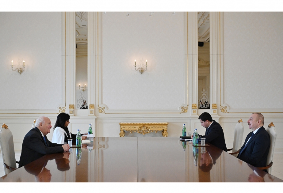Prezident İlham Əliyev BMT-nin Sivilizasiyalar Alyansının ali nümayəndəsini qəbul edib YENİLƏNİB VİDEO