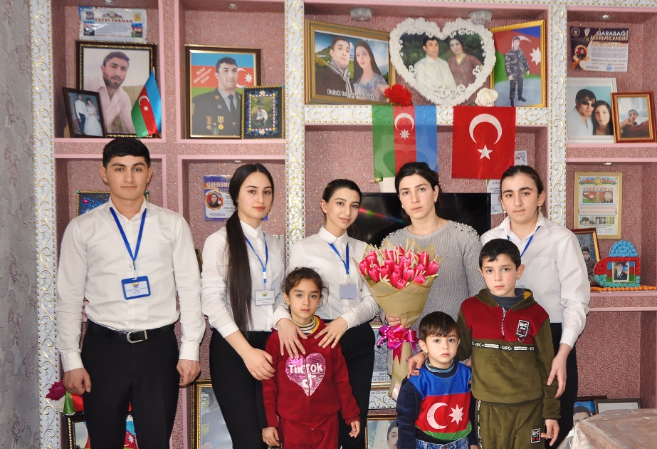 Ağcabədidə şəhid ailələri ziyarət olunub