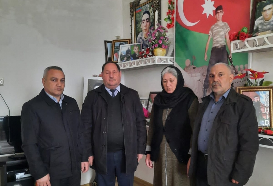 Füzulidə şəhid ailələri ziyarət olunub