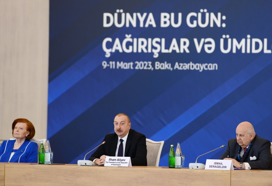 Le président azerbaïdjanais : J'ai été très ravi de voir un panel sur le multilatéralisme