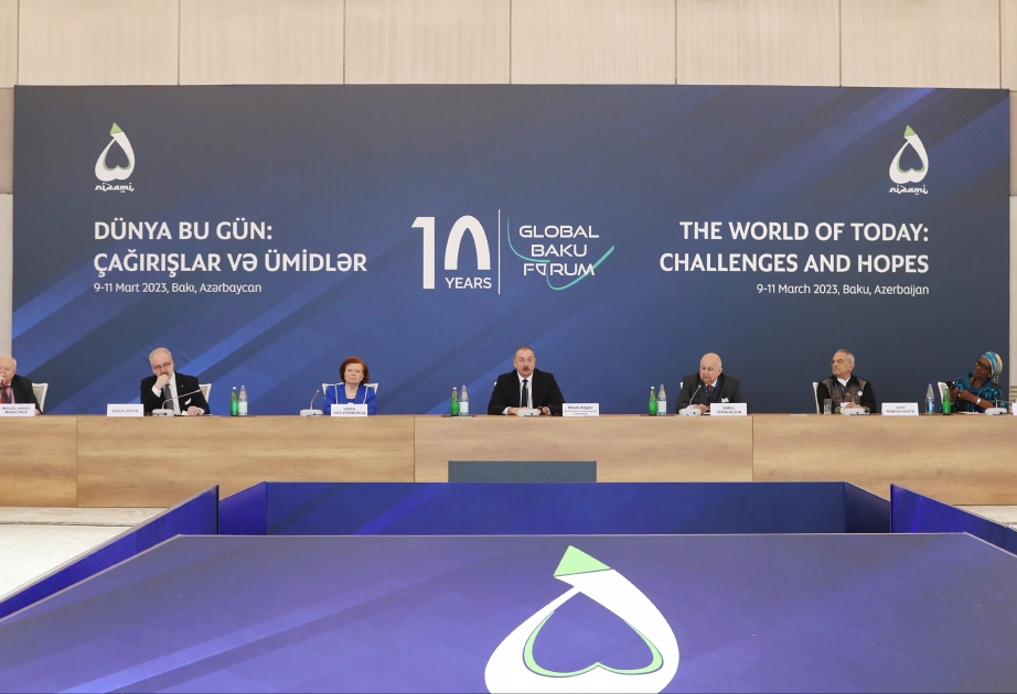 Президент: Программа Х Глобального Бакинского форума очень насыщенная