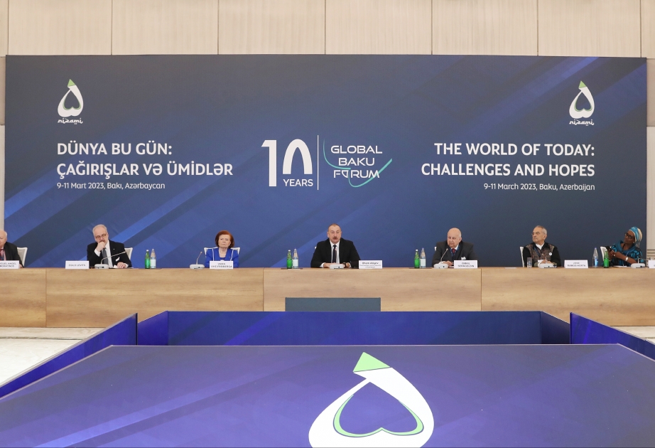 Presidente Ilham Aliyev: “El potencial intelectual del Foro Global de Bakú es acorde con las principales conferencias internacionales”