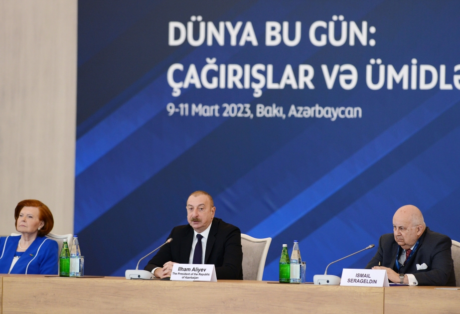 رئيس أذربيجان: تعددية الأطراف تحتل مكانة خاصة بين مواضيع منتدى باكو العالمي