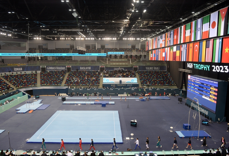 Bakıda idman gimnastikası üzrə dünya kuboku yarışları start götürüb