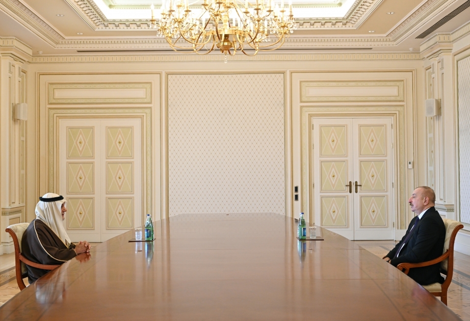 阿塞拜疆总统接见沙特阿拉伯费萨尔国王伊斯兰研究中心董事会主席