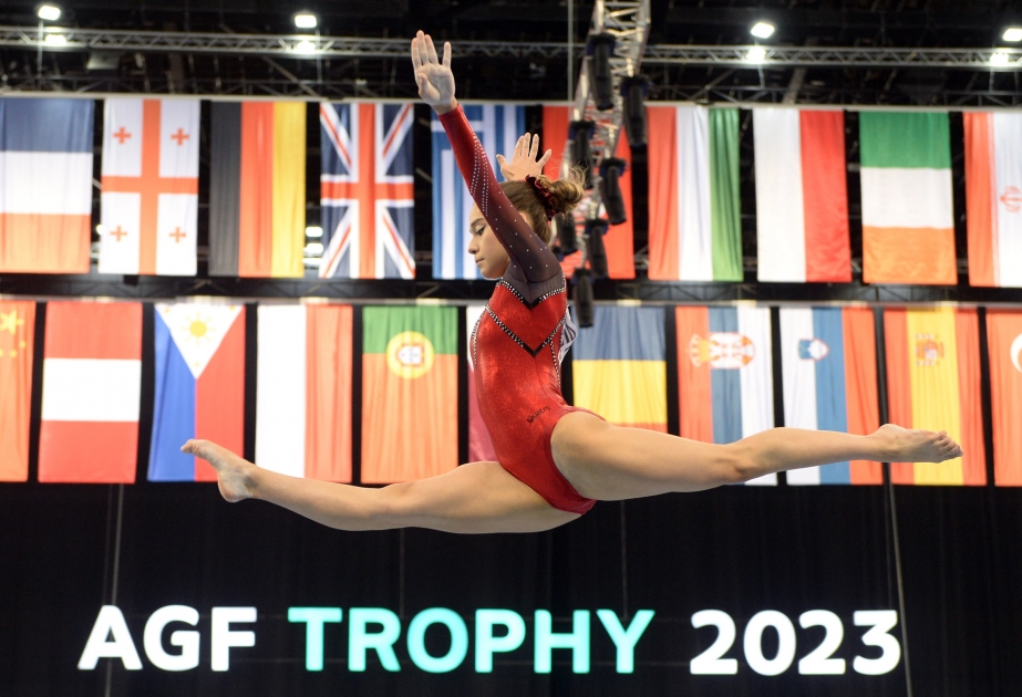 Gimnastımız Nazənin Teymurova dünya kuboku yarışlarında sərbəst hərəkətlərdə gücünü sınayıb