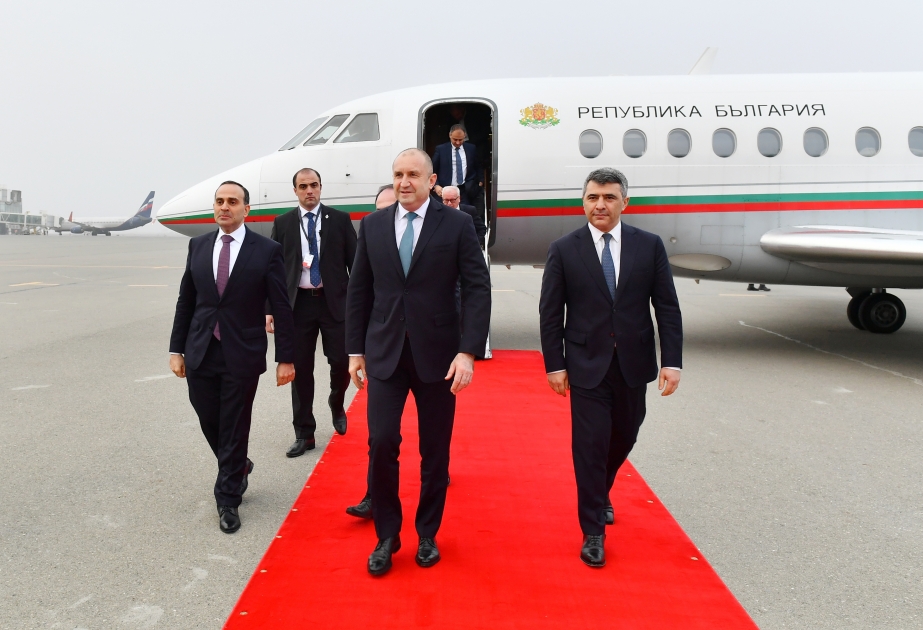 Bolqarıstan Prezidenti Rumen Radev Azərbaycana işgüzar səfərə gəlib
