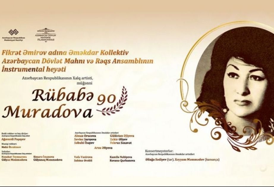 Rübabə Muradovanın 90 illiyinə həsr olunmuş konsert