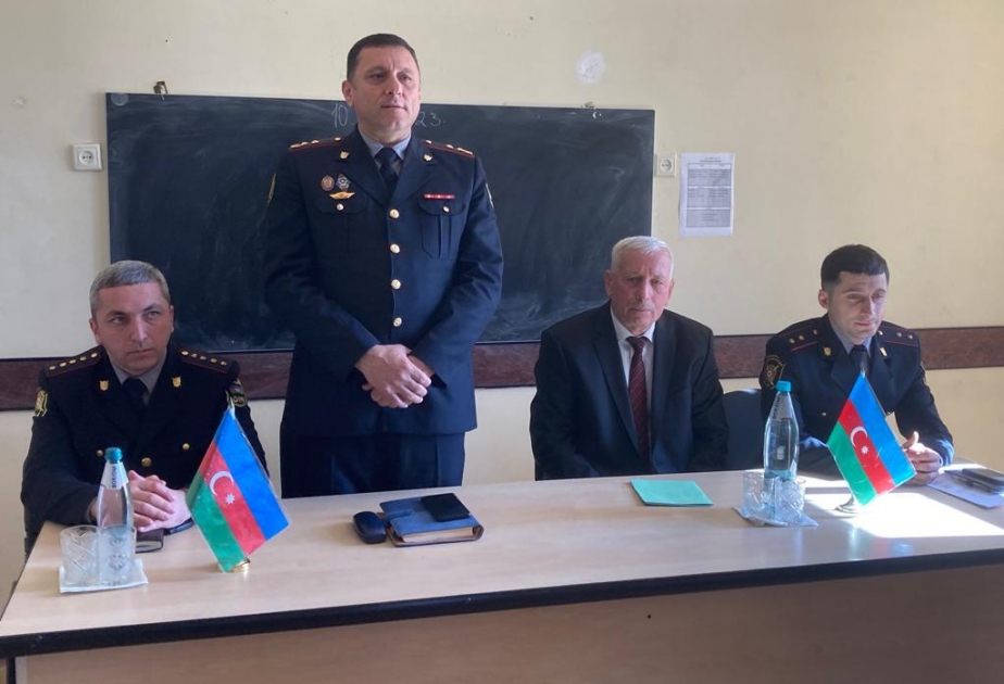 Balakəndə şagirdlər narkotik vasitələrin zərərləri barədə məlumatlandırılıblar