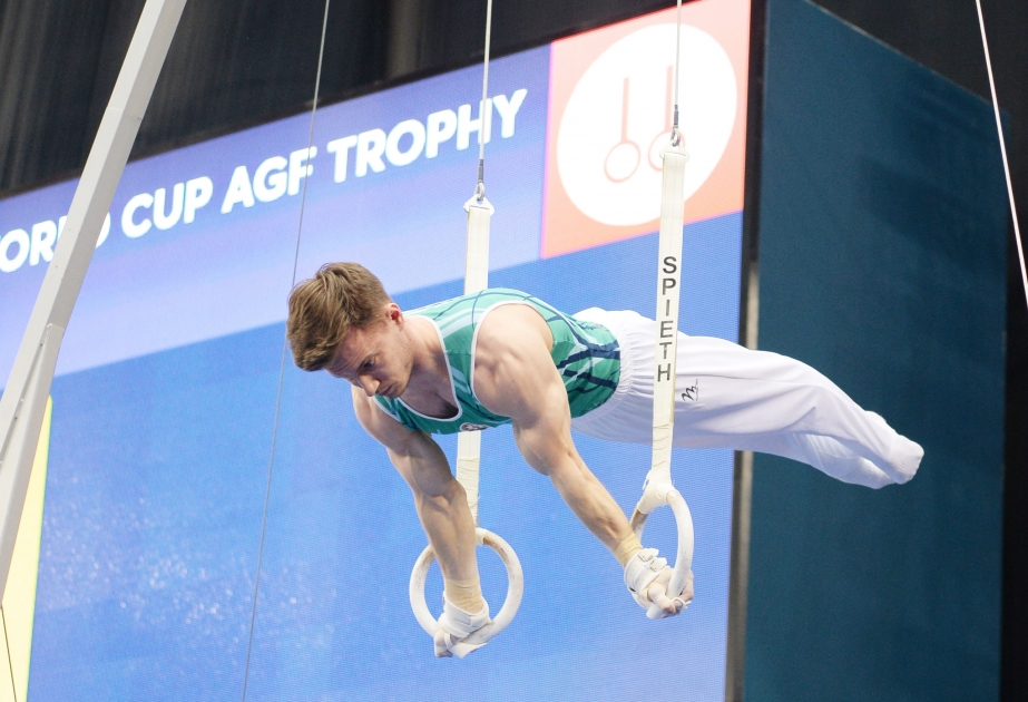 Azerbaijan`s Simonov takes rings gold at World Cup in Baku