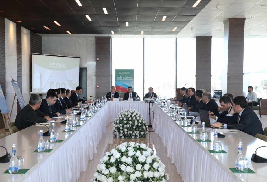 Ağdamda İdarələrarası Mərkəzin İqtisadi məsələlər üzrə İşçi Qrupunun iclası olub