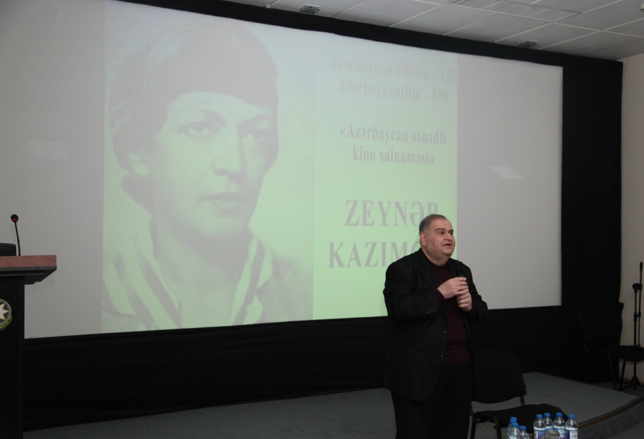 Kinorejissor Zeynəb Kazımovanın yaradıcılığına həsr olunmuş tədbir təşkil edilib
