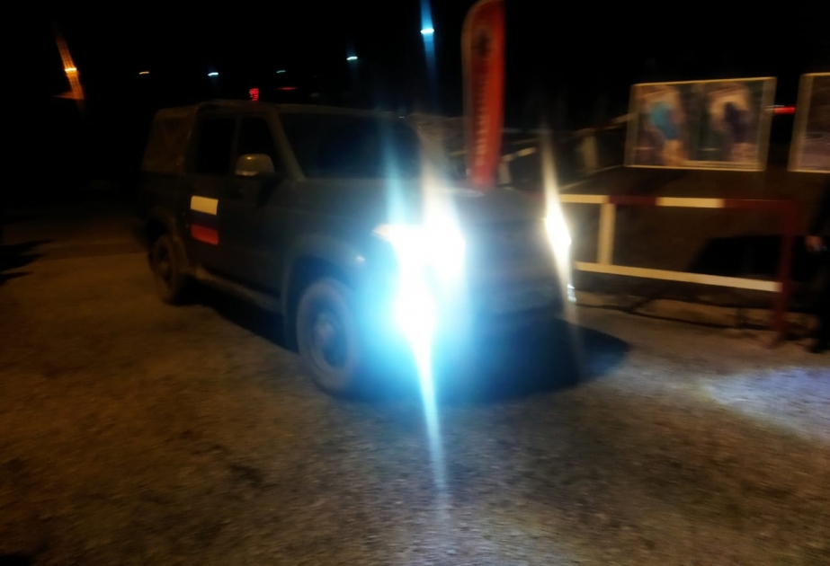 Sülhməramlıların minik avtomobili Laçına gedib