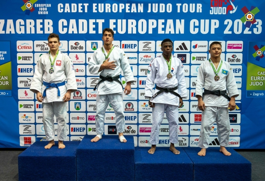 Azerbaijani judo team top medal table at Zagreb Cadet European Cup 2023