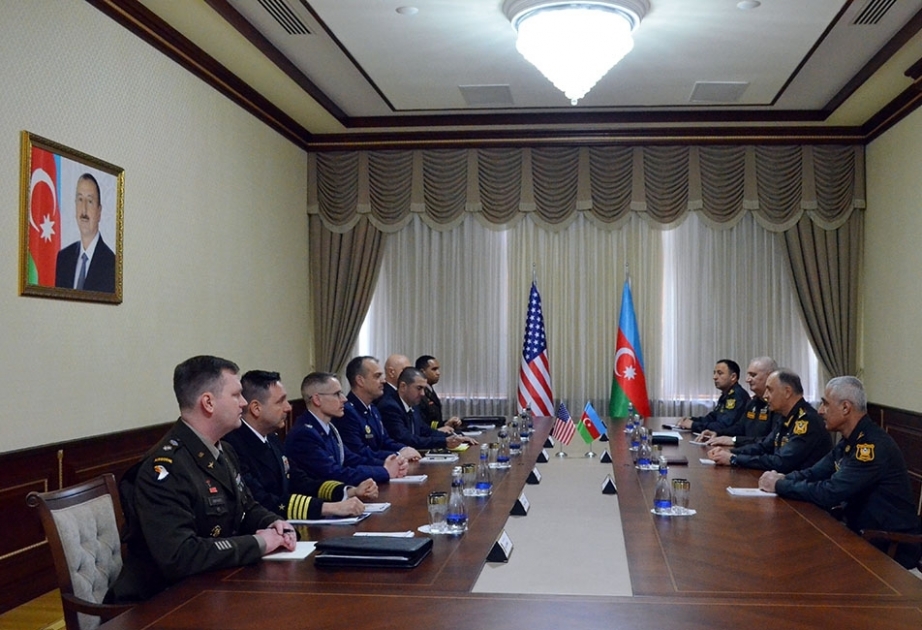 Chief of General Staff of Azerbaijan Army meets with a delegation of US European Command

