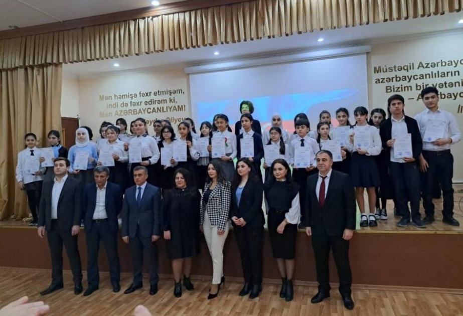 Rəsm müsabiqəsinin qalibləri diplomlarla mükafatlandırılıblar