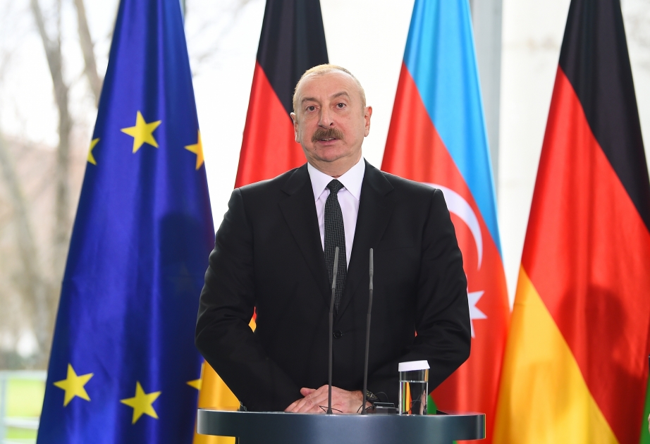 President Ilham Aliyev: Relations between Germany and Azerbaijan are at a very high level