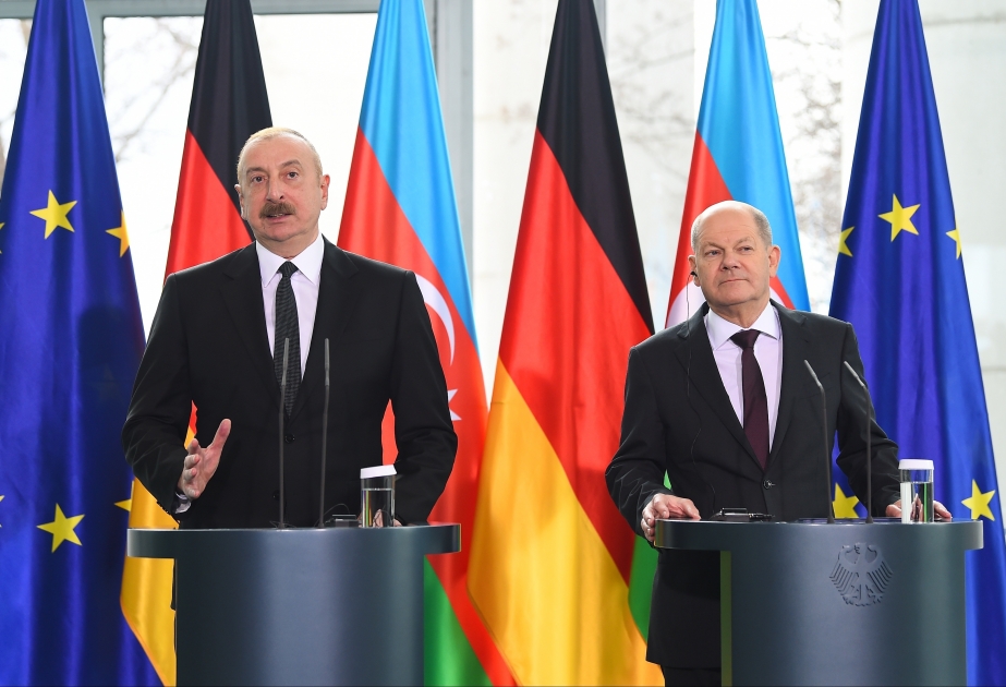 Le président azerbaïdjanais et le chancelier allemand tiennent une conférence de presse conjointe VIDEO