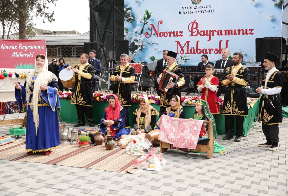 İlaxır çərşənbə Xaçmazda böyük coşqu ilə qeyd edilib