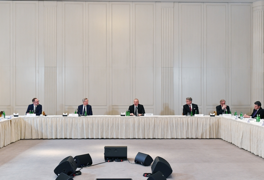 President Ilham Aliyev met with heads of leading German companies