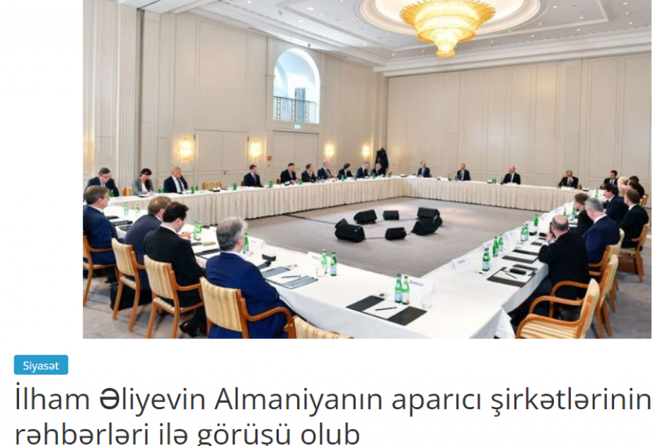 Prezident İlham Əliyevin Almaniyaya səfəri Gürcüstan mətbuatının diqqət mərkəzində olub