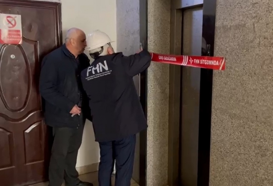 FHN təhlükəsizlik tələblərinə cavab verməyən liftin fəaliyyətini dayandırıb VİDEO