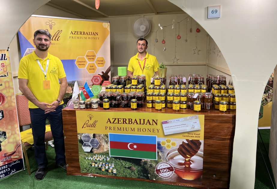 Azərbaycan balı Qətərdə beynəlxalq sərgidə təqdim olunub